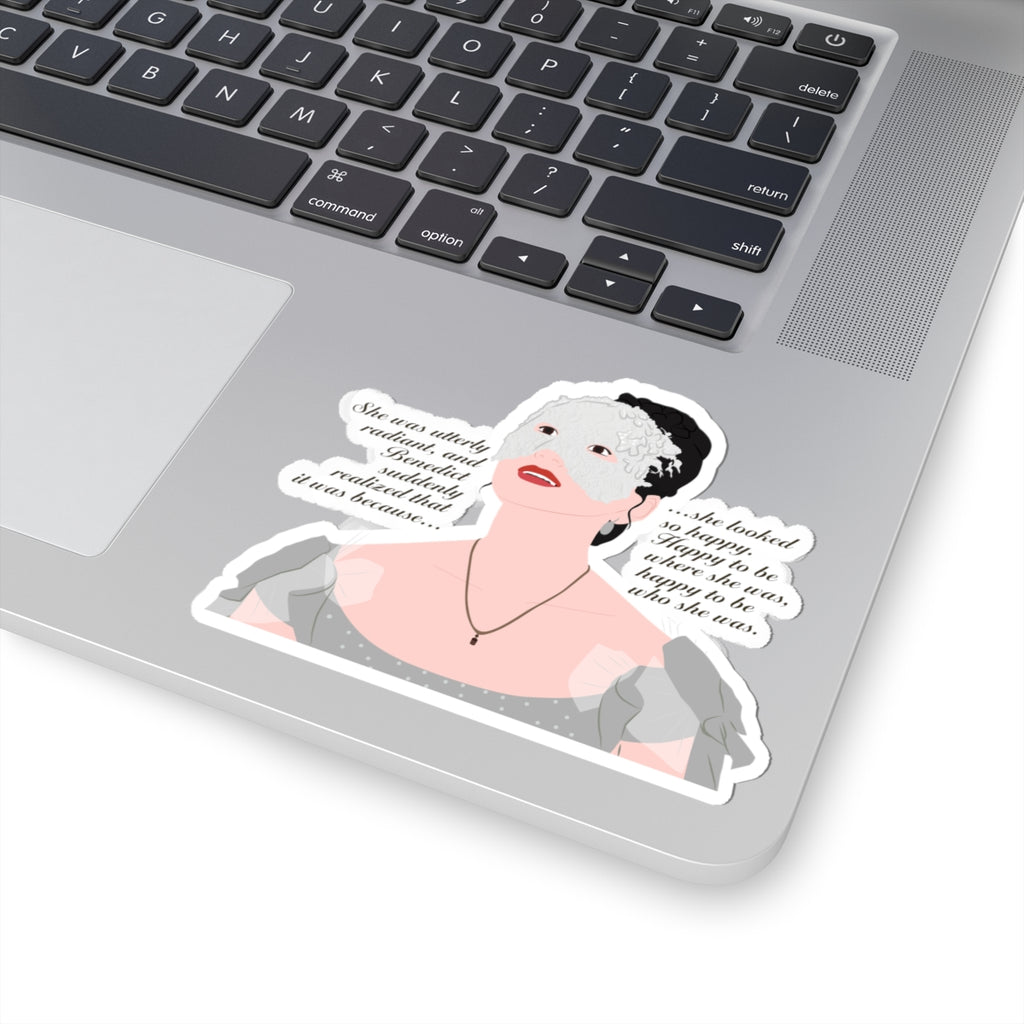 She Was Utterly Radiant Because She Looked So Happy Sophie Baek Masquerade Ball Quote Netflix Sticker