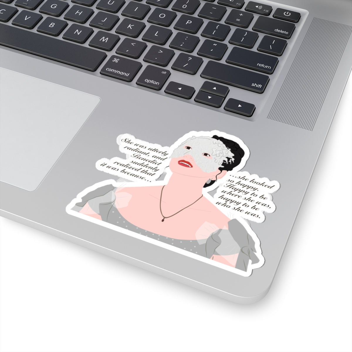 She Was Utterly Radiant Because She Looked So Happy Sophie Baek Masquerade Ball Quote Netflix Sticker
