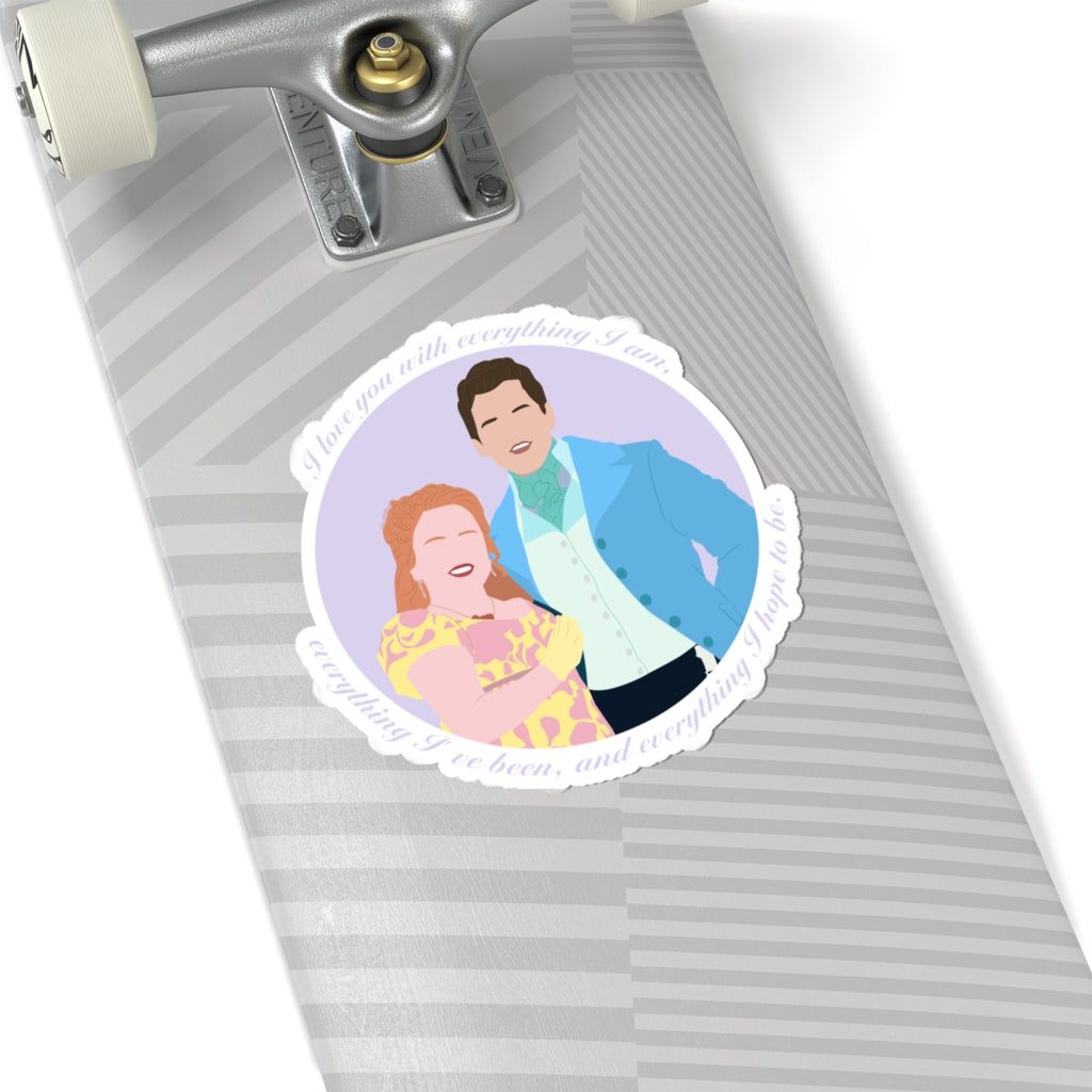 I Love You With Everything I Am Colin Penelope Bridgerton Netflix Sticker