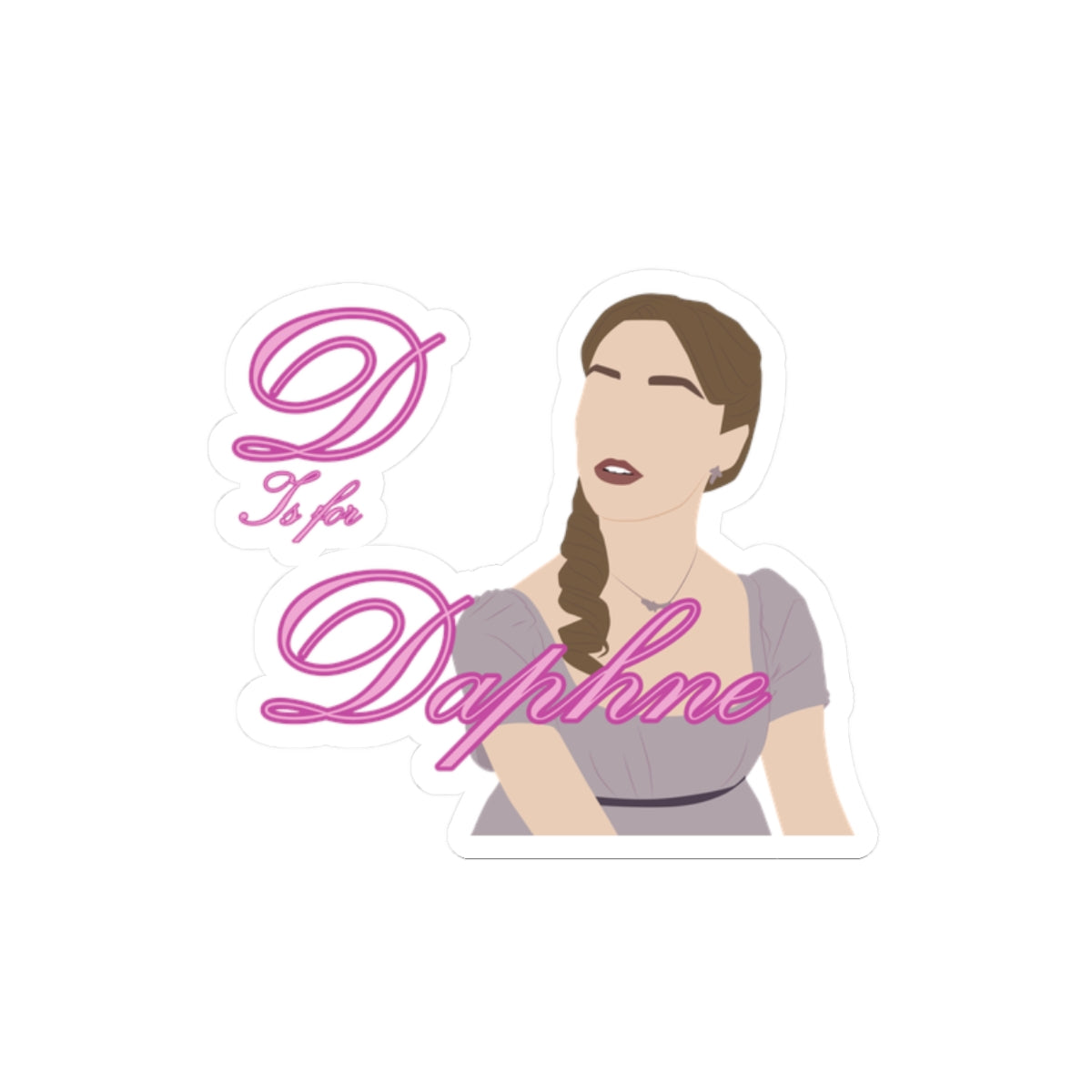 D Is For Daphne Bridgerton Netflix Sticker