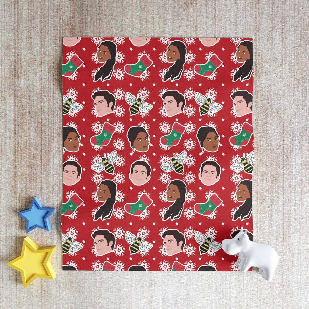 Anthony & Kate Kanthony Christmas Bridgerton Netflix Throw Blanket