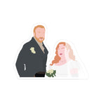 Lord Debling & Penelope Featherington Wedding Bridgerton Netflix Sticker