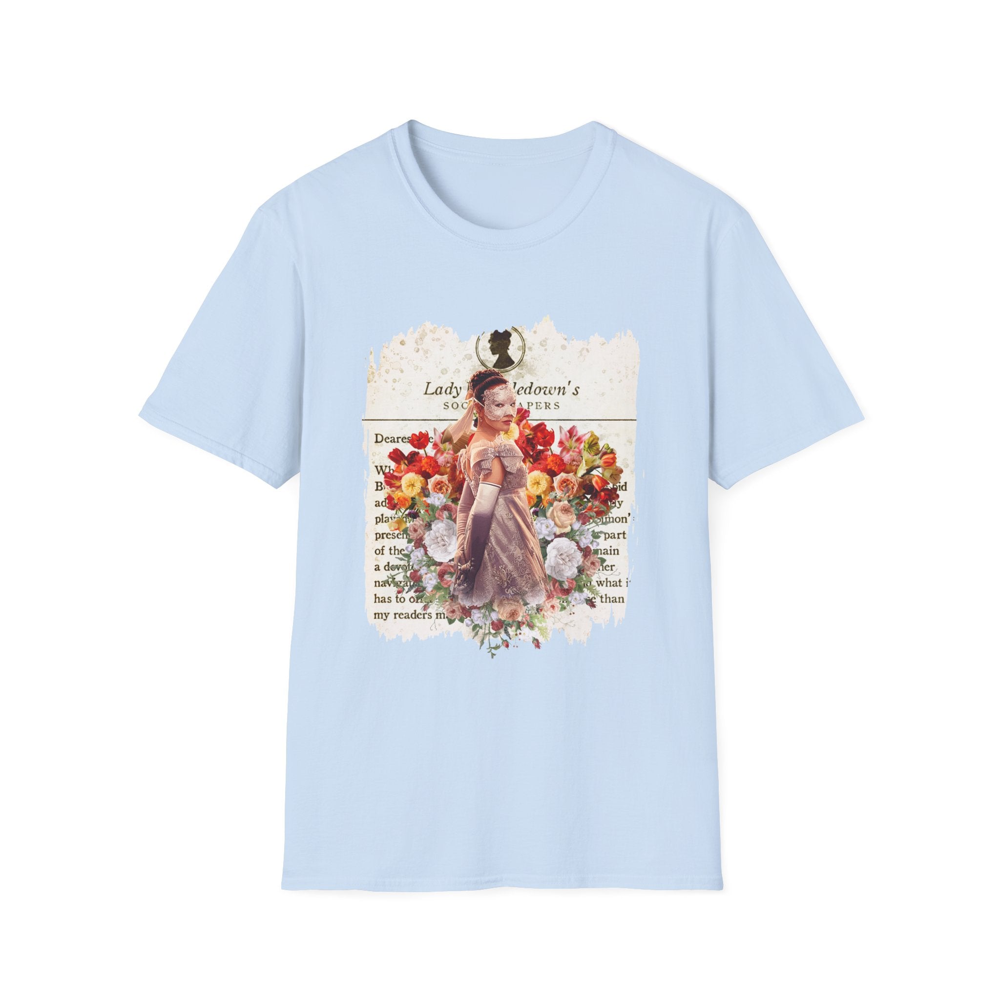 Sophie Baek Lady In Silver Masquerade Ball Lady Whistledown Society Papers Netflix T-Shirt