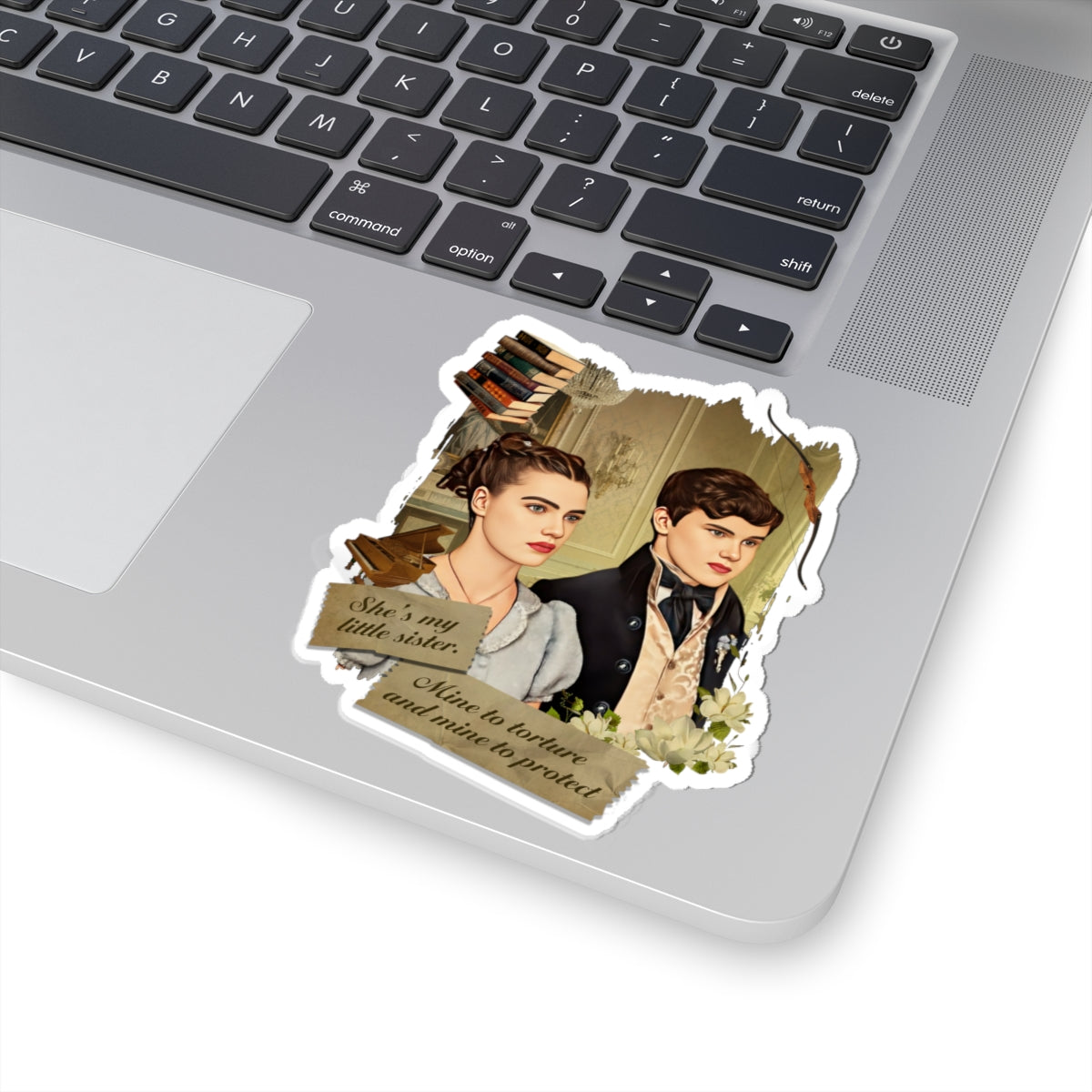 She's My Little Sister Hyacinth & Gregory Bridgerton Netflix Sticker