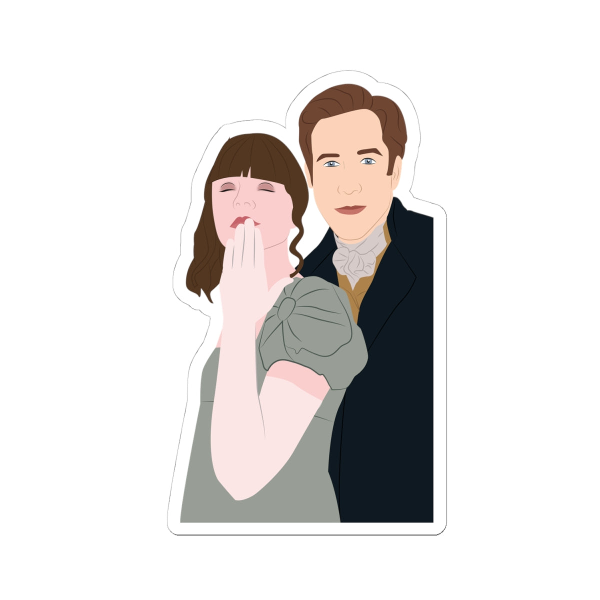 Eloise Bridgerton & Sir Phillip Crane Philoise Netflix Sticker