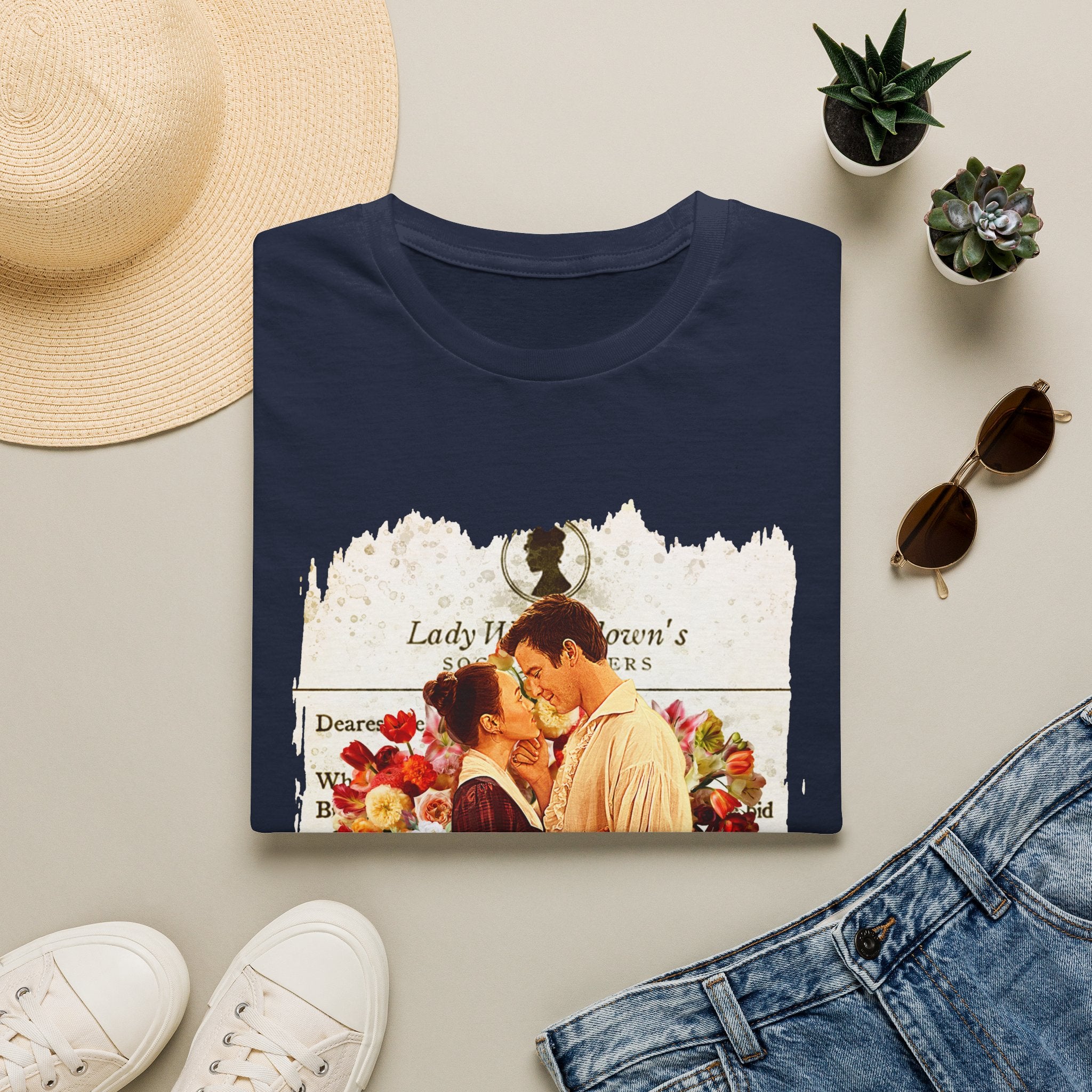 Benedict Bridgerton & Maid Sophie Baek Lady Whistledown Society Papers Netflix T-Shirt