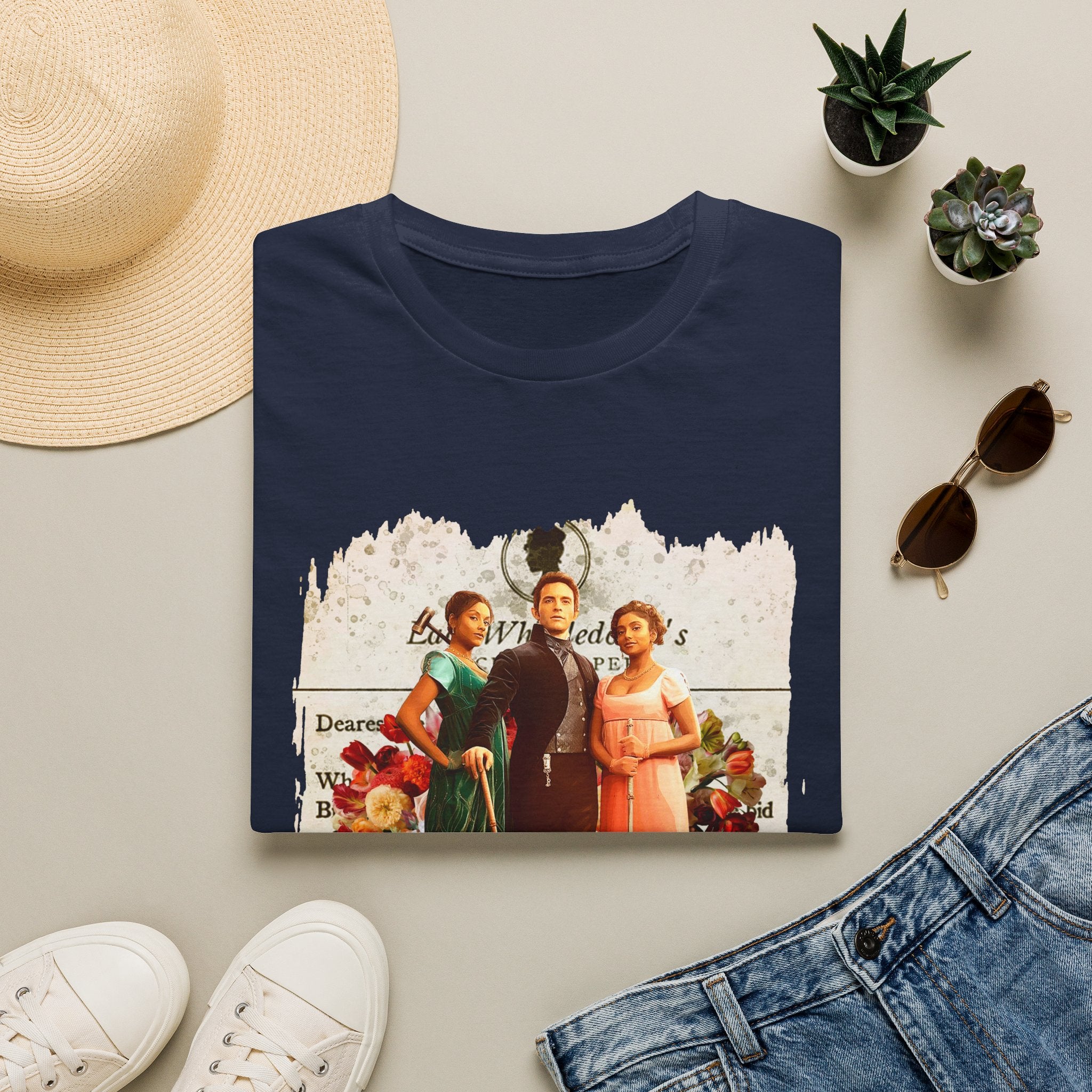 Anthony Bridgerton, Kate & Edwina Sharma & Newton Lady Whistledown Society Papers Netflix T-Shirt