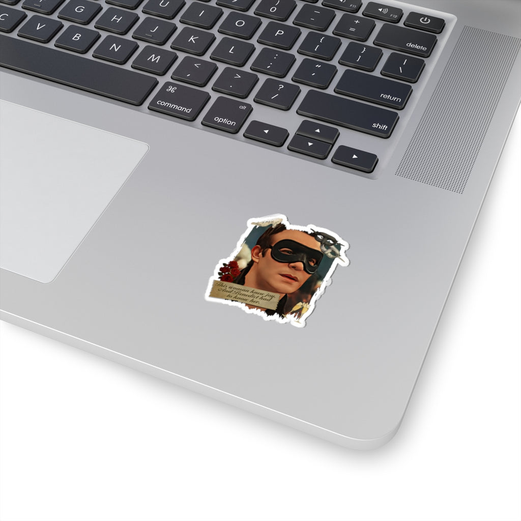 This Woman Knew Joy Benedict Bridgerton Masquerade Ball Quote Netflix Sticker