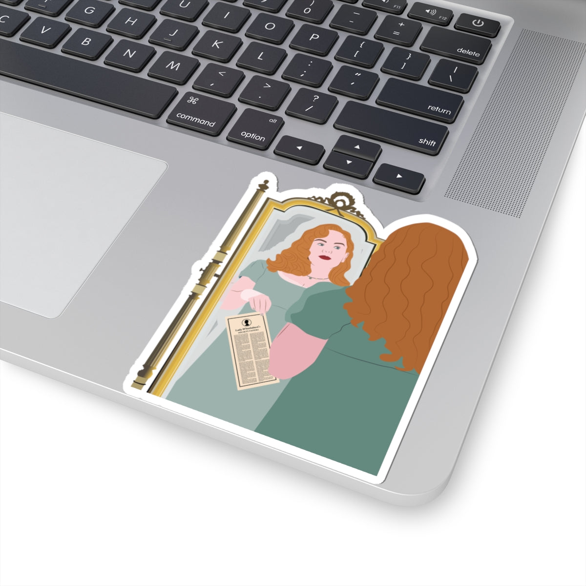 Penelope Featherington Mirror Bridgerton Netflix Sticker