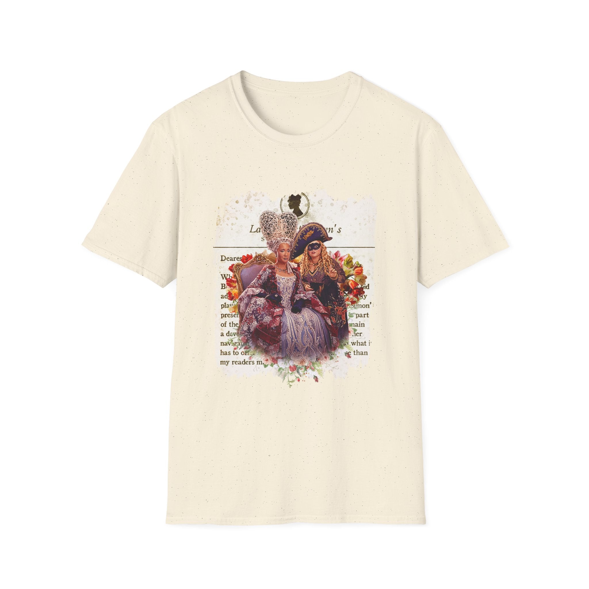 Queen Charlotte & Penelope Bridgerton Lady Whistledown Society Papers Netflix T-Shirt