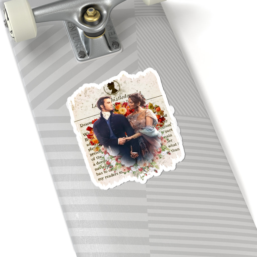 Anthony Bridgerton & Kate Bridgerton Lady Whistledown Society Papers Netflix Sticker