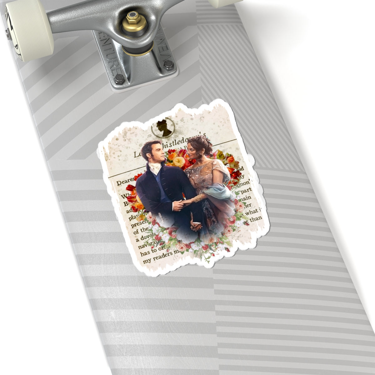 Anthony Bridgerton & Kate Bridgerton Lady Whistledown Society Papers Netflix Sticker
