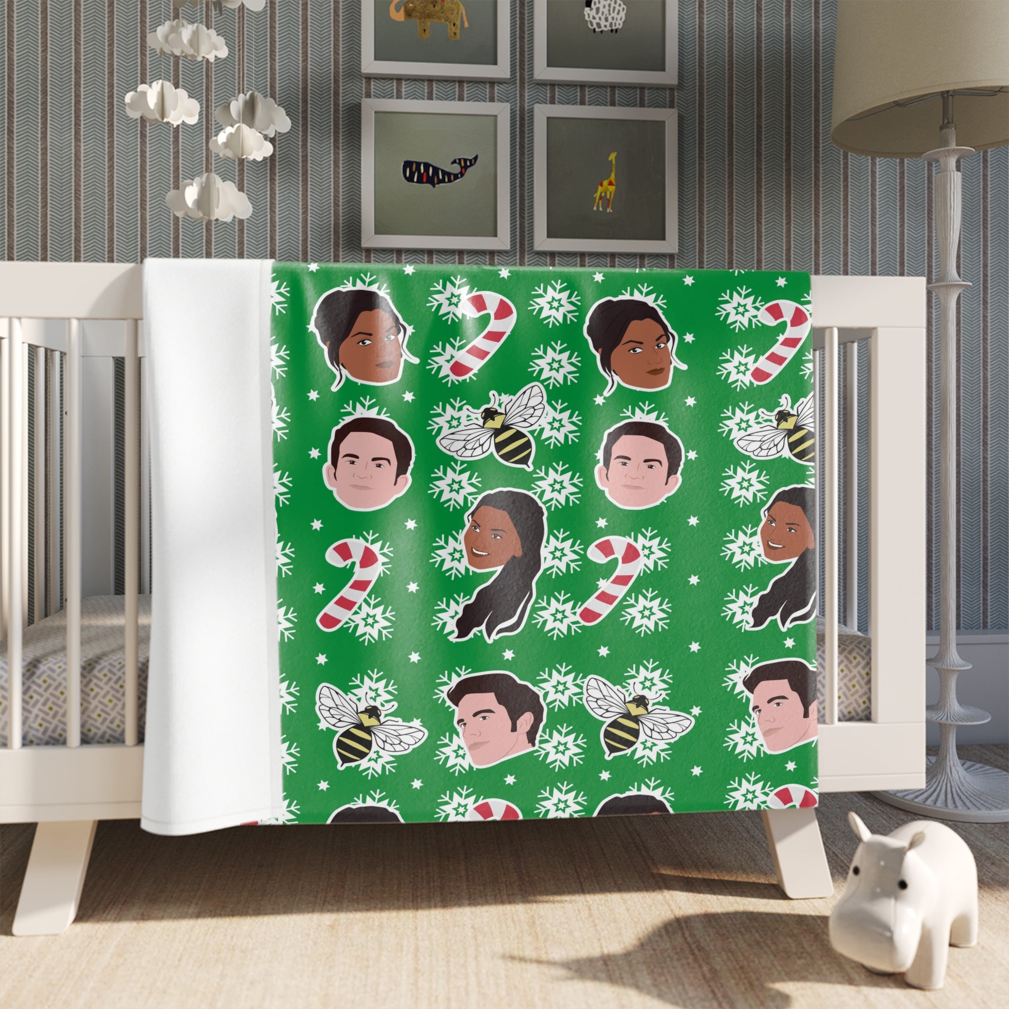 Kanthony Anthony & Kate Christmas Bridgerton Netflix Throw Blanket