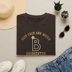 Gold Keep Calm And Watch Bridgerton Netflix Cute T-Shirt