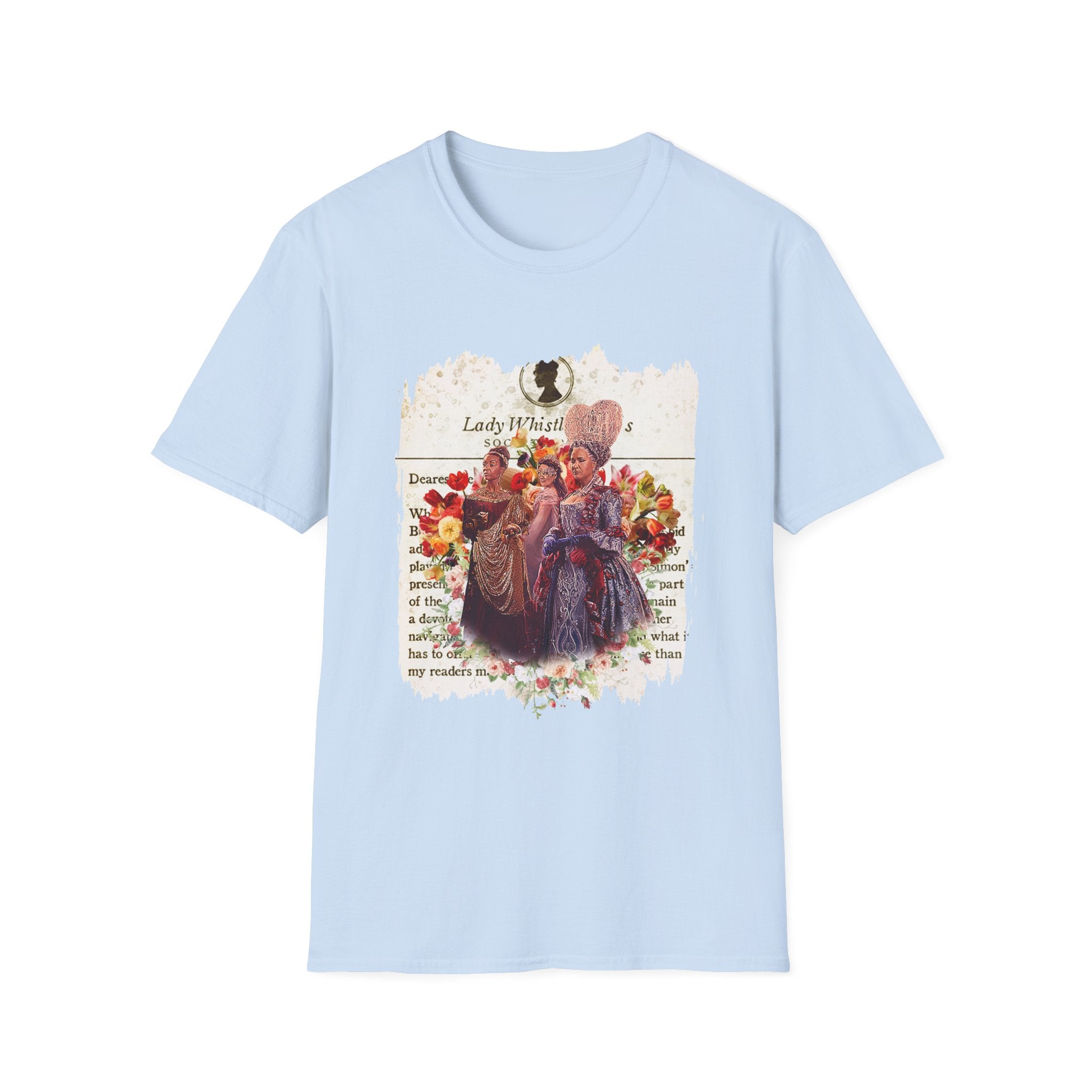 Queen Charlotte, Lady Danbury & Violet Bridgerton Masquerade Ball Lady Whistledown Society Papers Netflix T-Shirt
