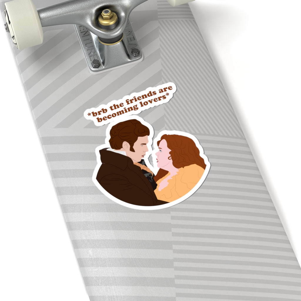 Brb The Friends Are Becoming Lovers Colin & Penelope Bridgerton Netflix Sticker