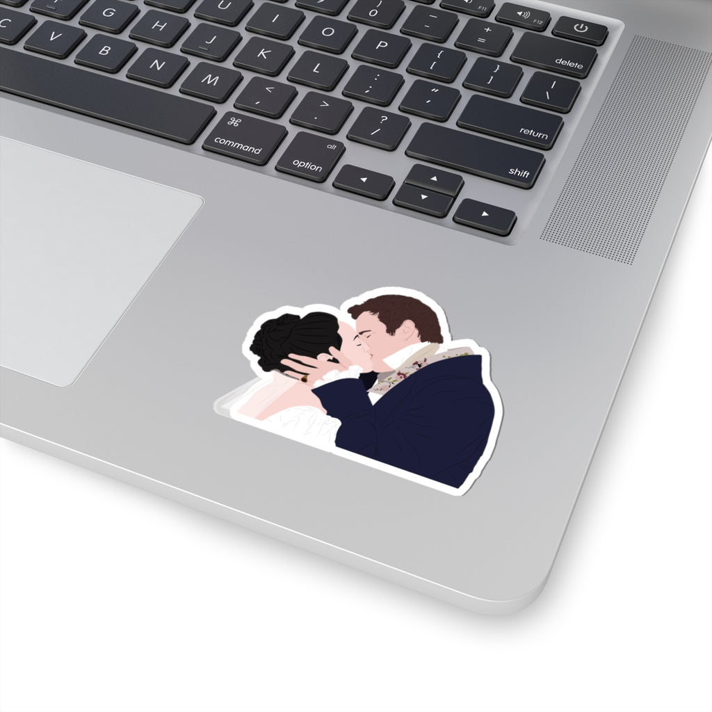 Benedict Bridgerton & Sophie Bridgerton Wedding Kiss Netflix Sticker