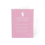 Lady Whistledown Happy Valentine's Day Pink Bridgerton Netflix Greeting Card
