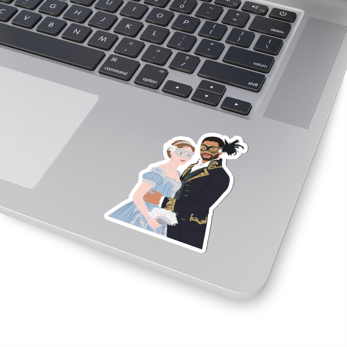 Simon & Daphne Basset Masquerade Ball Bridgerton Netflix Sticker