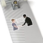 I Am Not A Man Of Many Words John Stirling & Francesca Bridgerton Netflix Sticker