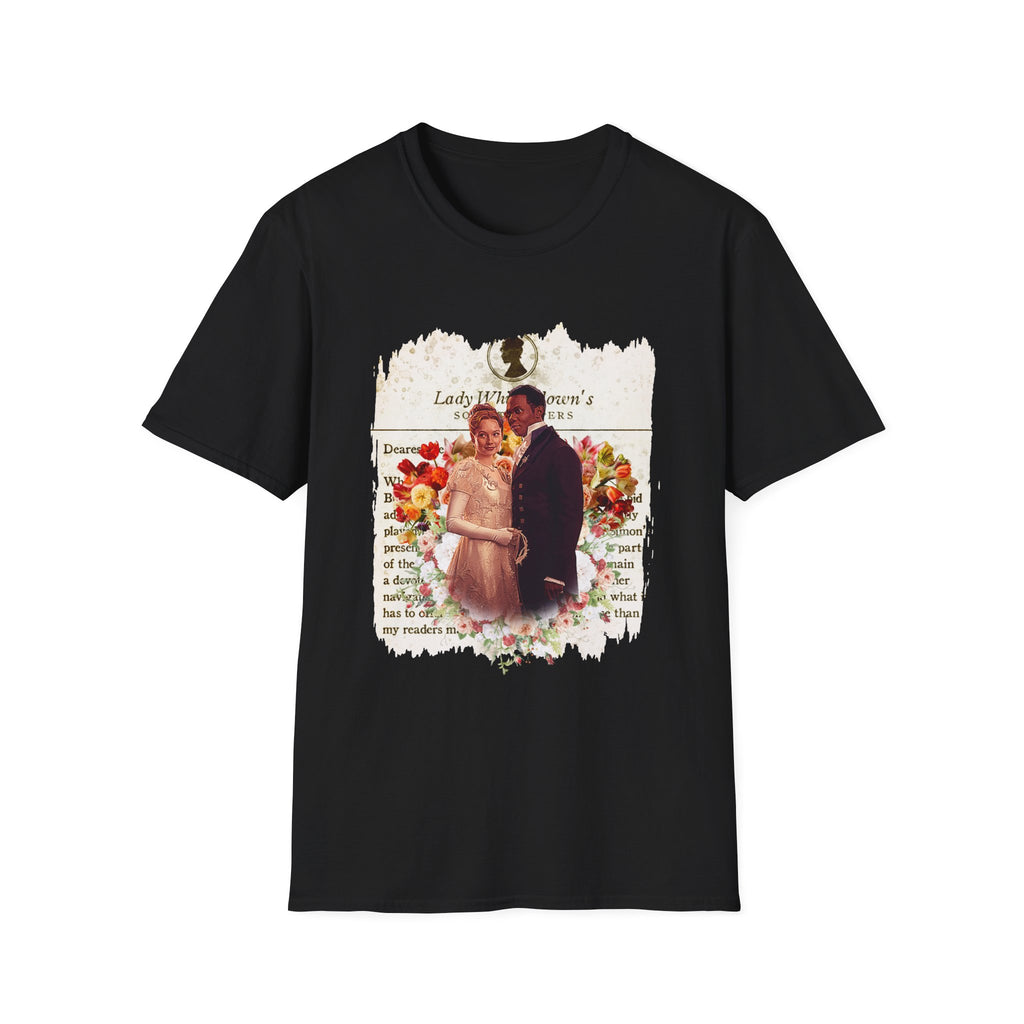 John Stirling & Francesca Bridgerton Stirling Lady Whistledown Society Papers Netflix T-Shirt