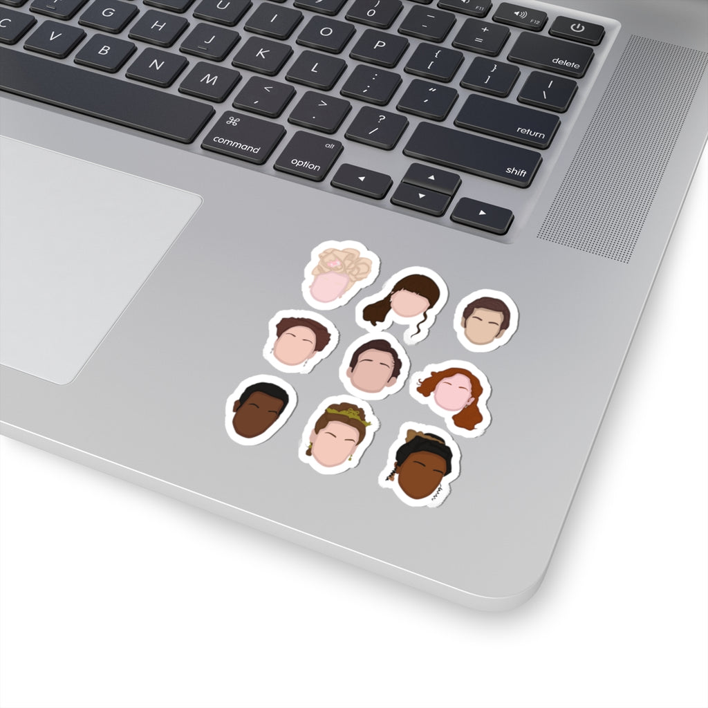 Bridgerton's Colin, Penelope, Eloise, Benedict, Francesca, Violet, John, Cressida, Prudence, Michaela Emoji  Bridgerton Netflix Sticker