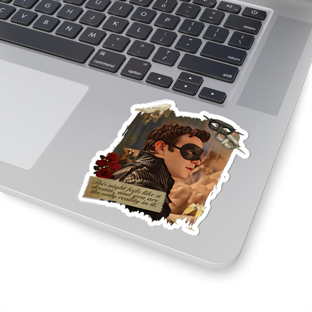 This Night Feels Like A Dream Benedict Bridgerton Masquerade Ball Quote Netflix Sticker