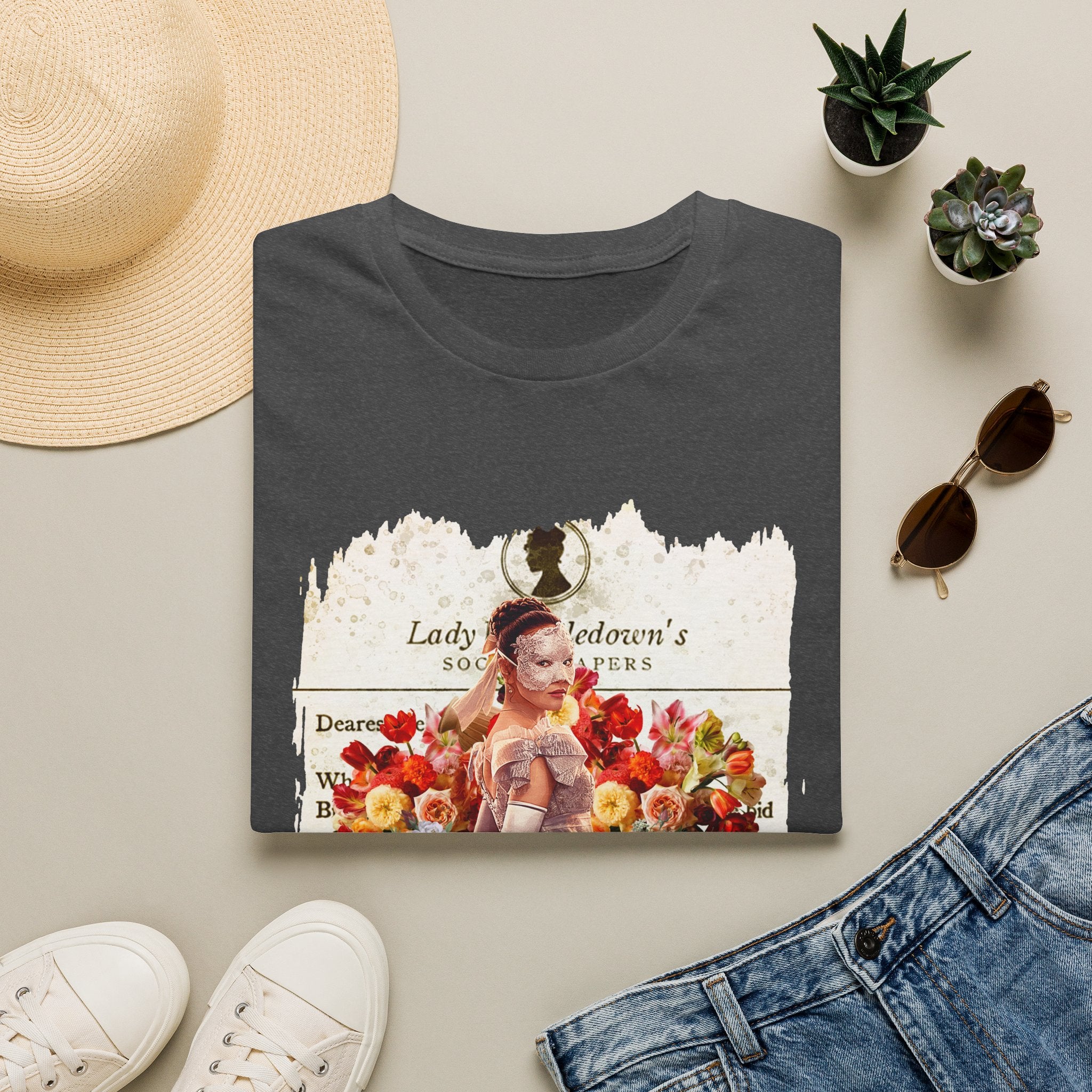 Sophie Baek Lady In Silver Masquerade Ball Lady Whistledown Society Papers Netflix T-Shirt