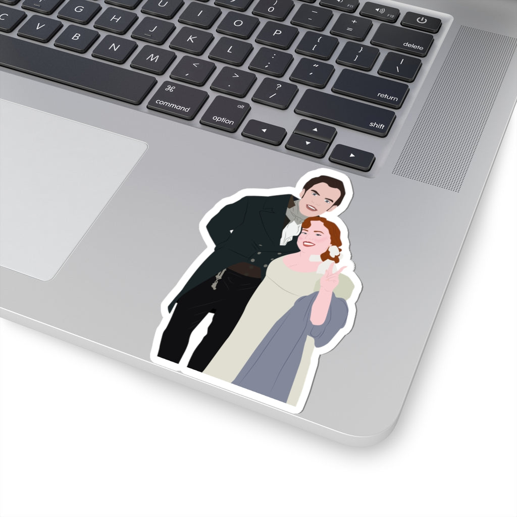 Polin Couple Colin & Penelope Bridgerton Netflix Sticker