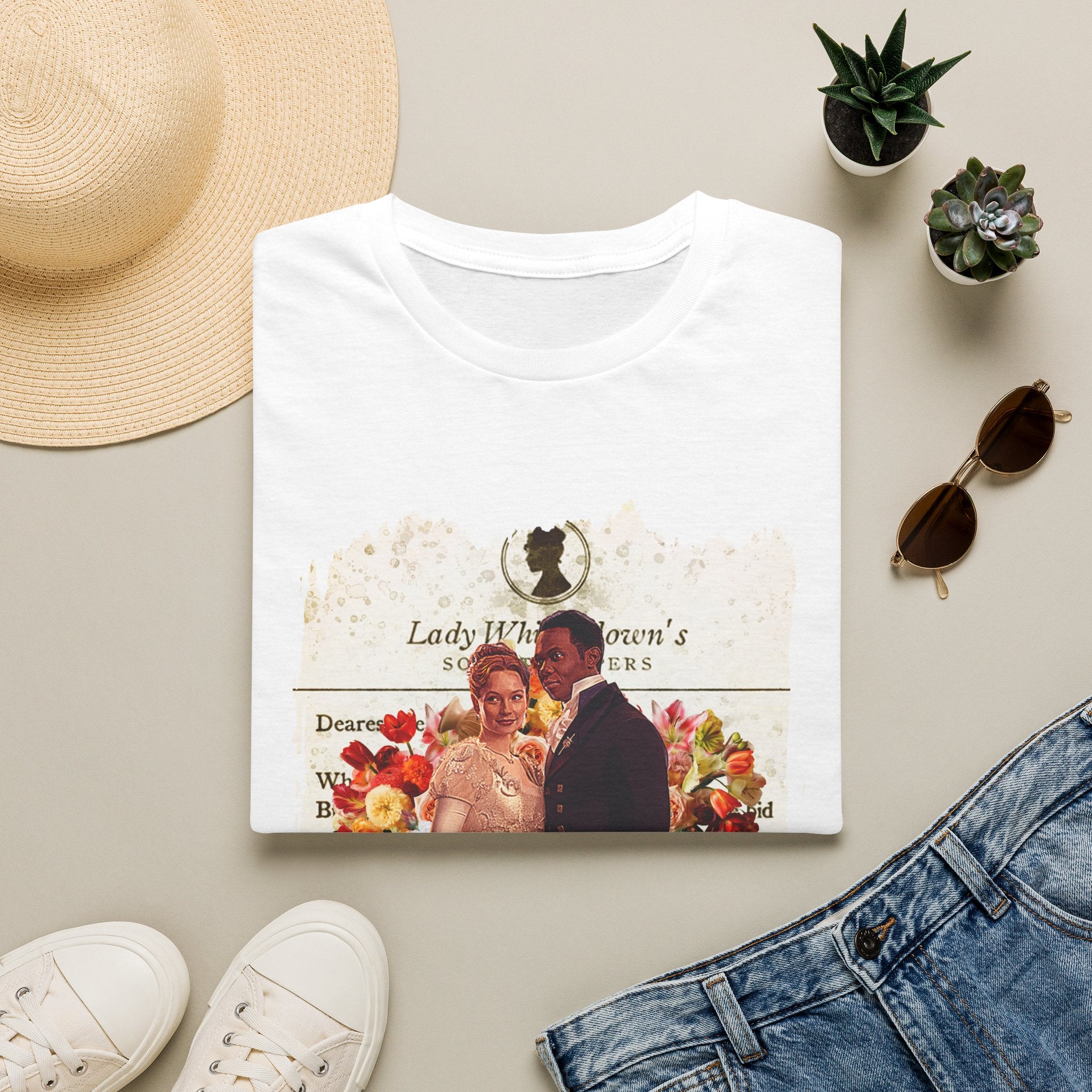 John Stirling & Francesca Bridgerton Stirling Lady Whistledown Society Papers Netflix T-Shirt