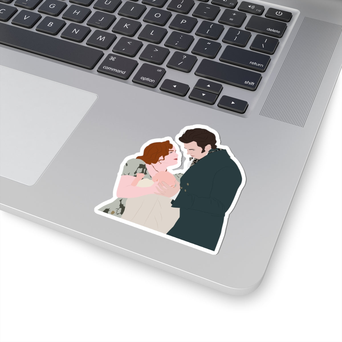 Colin, Penelope & Baby Lord Featherington Bridgerton Netflix Sticker