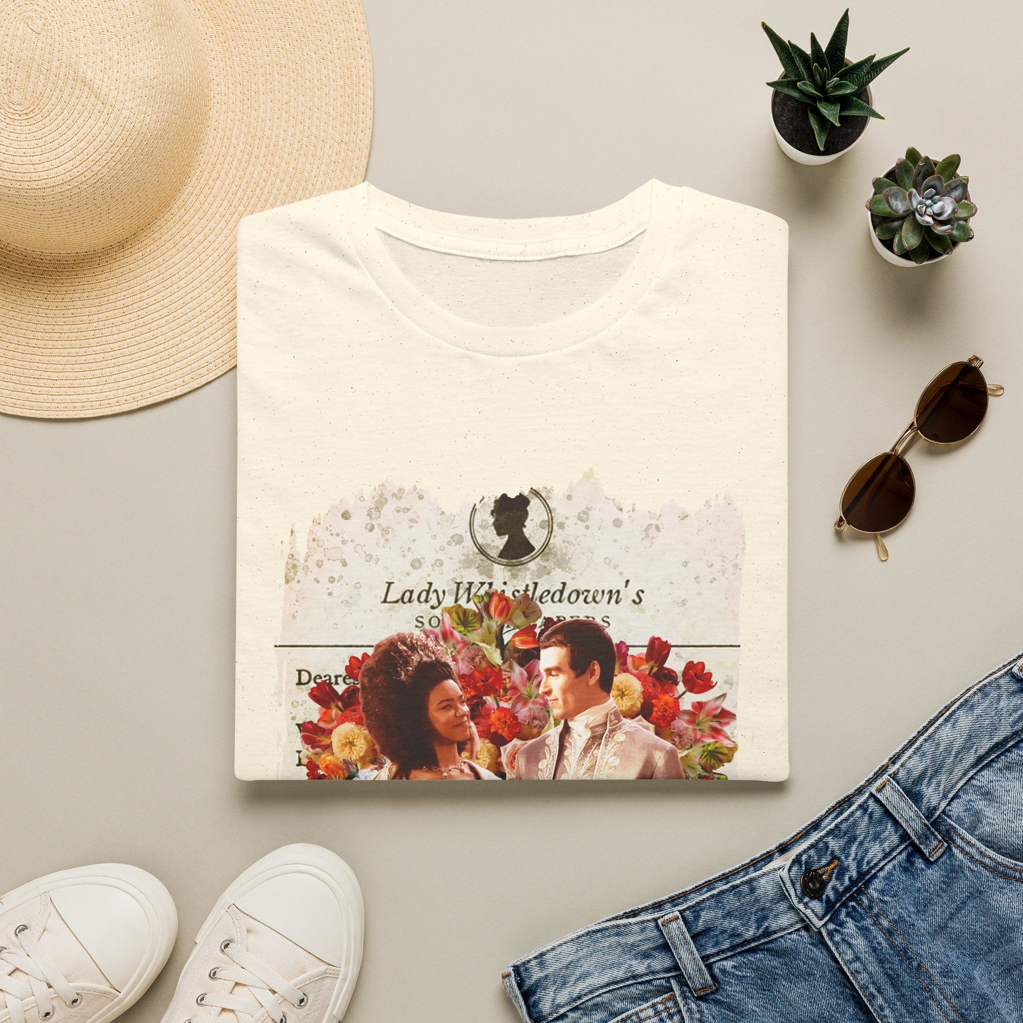 Young Queen Charlotte & King George Lady Whistledown Society Papers Netflix T-Shirt