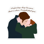 Preferring Sleep Because That Is Where I Might Find You Polin Kiss Bridgerton Netflix Sticker