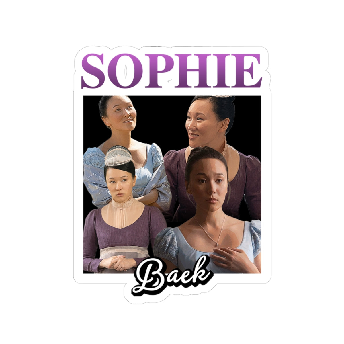 Sophie Baek 90's Bridgerton Netflix Sticker