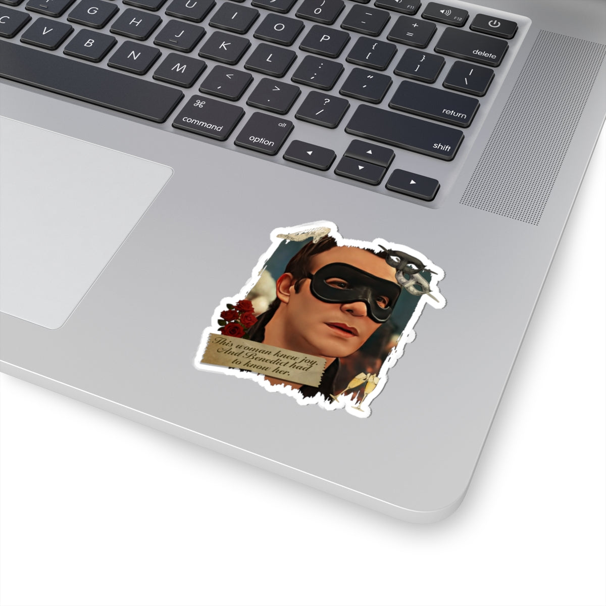 This Woman Knew Joy Benedict Bridgerton Masquerade Ball Quote Netflix Sticker